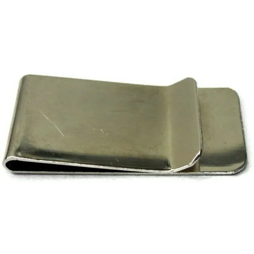Monogram JBW Money Clip Silver Tone Cash Holder Used